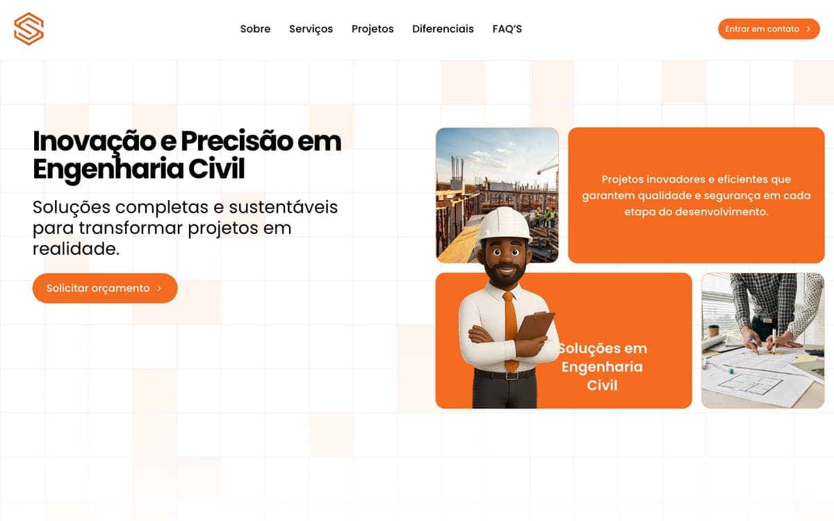 Página de Solidus Engenharia